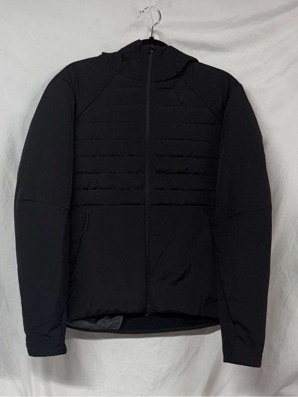 Lululenon Women’s Black Hooded Quilted Jacket -85%goose down filled